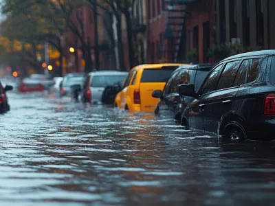 flooded NYC street